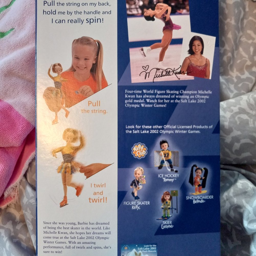 Limited Edition Barbie 2001 Winter Olympics Salt Lake City with Michelle Kwan - Picture 2 of 2